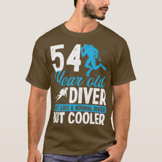 54 Year Scuba Diving Diver Snorkel 54 Birthday T-Shirt