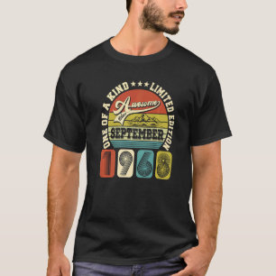54 Years Old 54th Birthday Awesome Since September T-Shirt