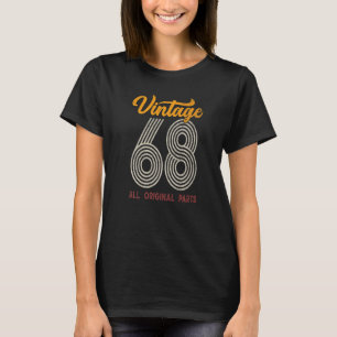 54 Years Old Vintage 1968 54th Birthday Decoration T-Shirt