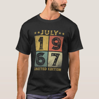 54 Years Old Vintage July 1967 Limited Edition 54T T-Shirt
