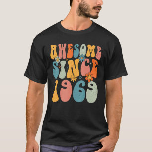 54th Birthday Awesome Since 1969 54 Years Old Retr T-Shirt