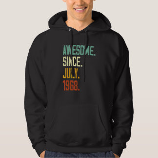 54th Birthday Awesome Since July 1968 54 Years Ol Hoodie