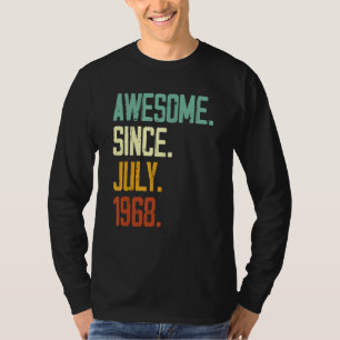 54th Birthday  Awesome Since July 1968 54 Years Ol T-Shirt