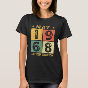 54th Birthday Decorations May 1968 54 Years Old T-Shirt