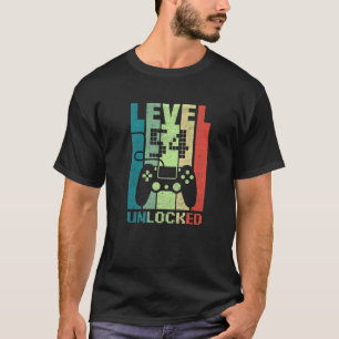 54Th Birthday Gifts Level 54 Unlocked Video Gamer T-Shirt