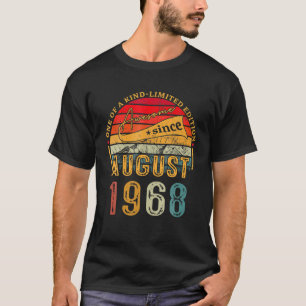 54Th Birthday Gifts Vintage August 1968 Limited Ed T-Shirt