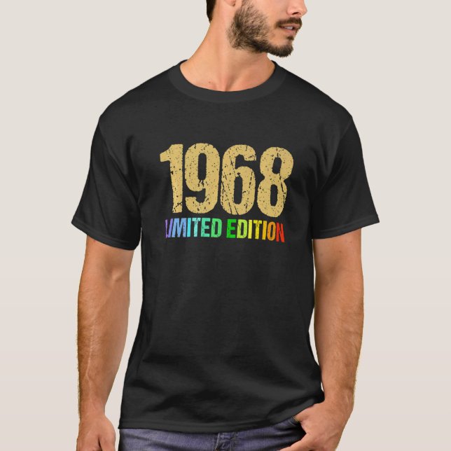 54th Birthday Ladies Mens 54 Years 1968    2 T-Shirt (Front)