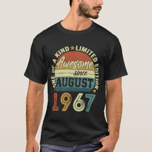 54th Birthday Vintage Awesome Since August 1967 T-Shirt