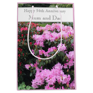 54th Wedding Anniversary  Medium Gift Bag