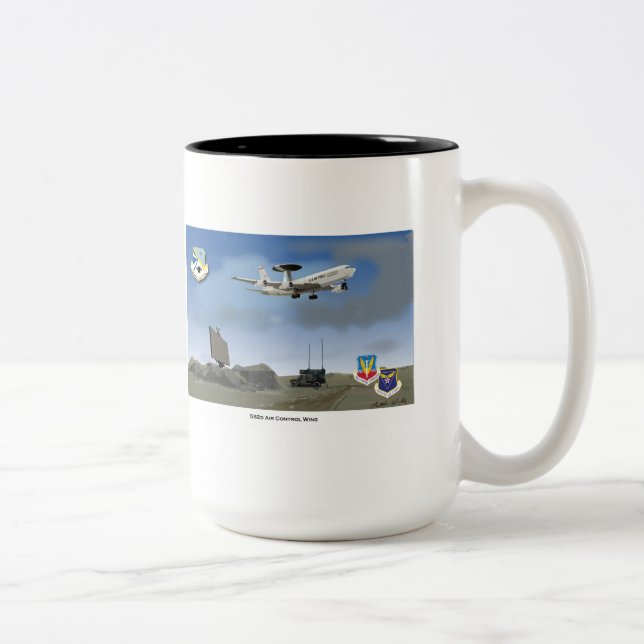 552 ACW Staff Mug, Personalised Two-Tone Coffee Mug (Right)