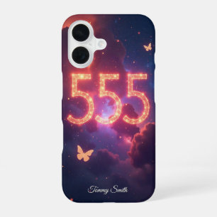 555 Angel Number Manifestation – Embrace Change iPhone 16 Case