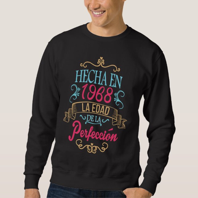 55 años Cumpleaños Mujer La Edad de la Perfeccion  Sweatshirt (Front)