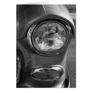 55 Chevy Headlight Grayscale