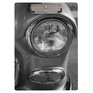 55 Chevy Headlight Grayscale Clipboard