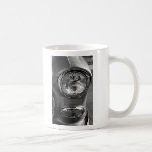 55 Chevy Headlight Grayscale Coffee Mug