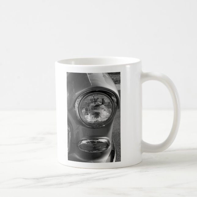 55 Chevy Headlight Grayscale Coffee Mug (Right)
