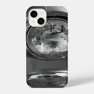 55 Chevy Headlight Grayscale iPhone 14 Case
