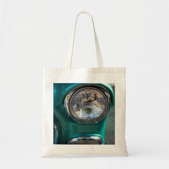 55 Chevy Headlight Tote Bag (Front)