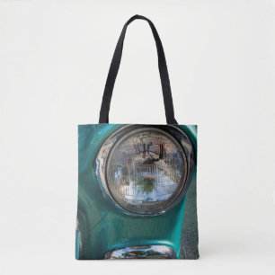 55 Chevy Headlight Tote Bag