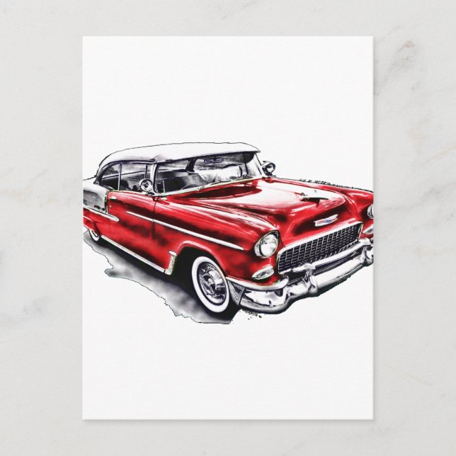 55 Chevy Postcard (Front)