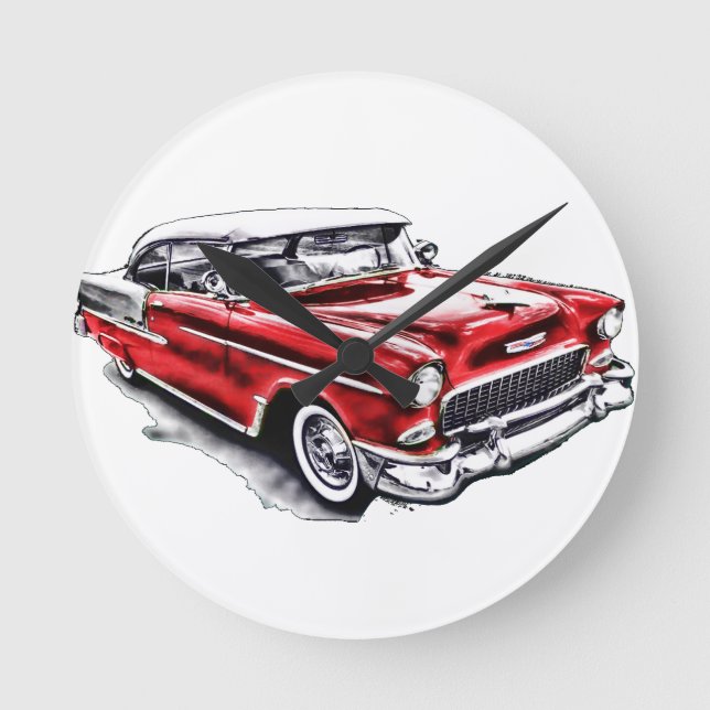 55 Chevy Round Clock (Front)