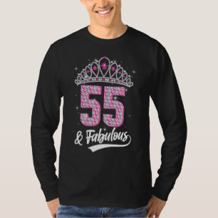 55 & Fabulous 55 Years Old 55th Birthday Diamond C T-Shirt