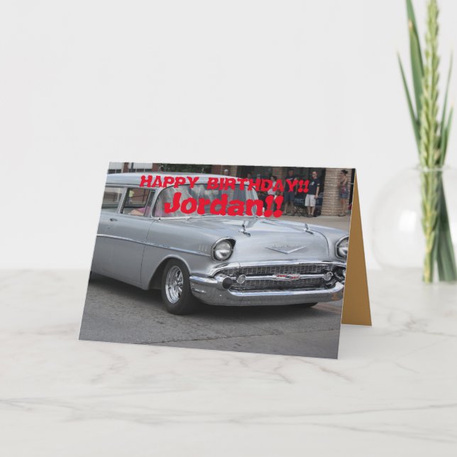 55 Nomad Station Wagon Greeting Card. Card (Front)