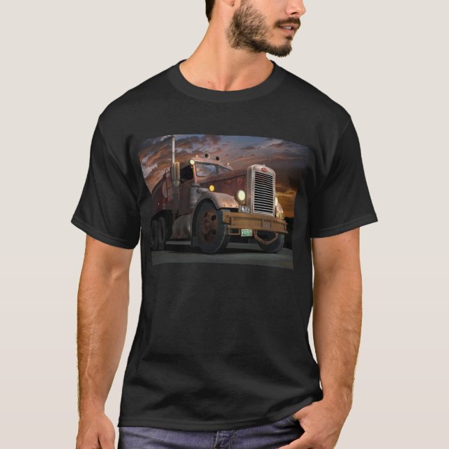 '55 Peterbilt Sunset T-Shirt (Front)