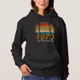 55 Year Old 1970 Retro Awesome 55th Birthday Gift Hoodie