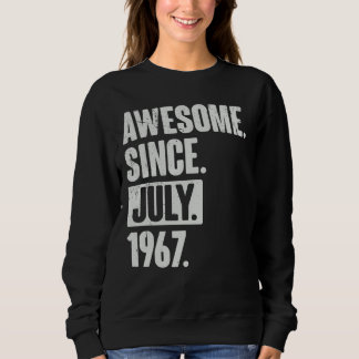 55 Year Old 55th Birthday   Awesome Since July 196 Sweatshirt
