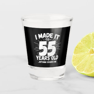 55 Year Old Birthday - Funny 55th Birthday Meme Shot Glass