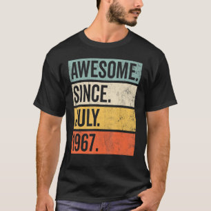 55 Years Old Awesome Since July 1967 55th Birthda T-Shirt