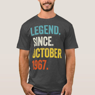 55 Years Old Legend Since October 1967 55th Birthd T-Shirt