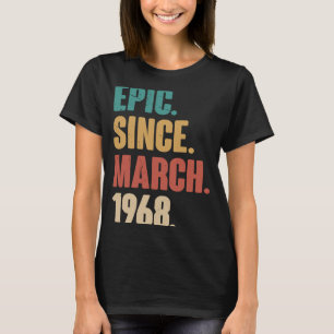 55 Years Old Vintage 1968 Birthday 55th Decoration T-Shirt