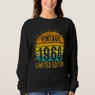 55 Years Old Vintage 1968 Limited Edition 55th Bir Sweatshirt