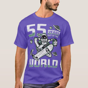 55 Years Out Of This World, 55th Birthday Skater A T-Shirt