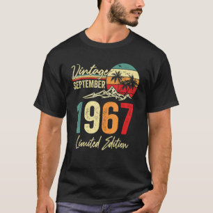 55 Yr Old Vintage September 1967  55th T-Shirt
