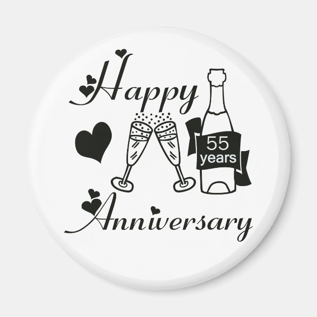 55th. Anniversary Magnet (Front)