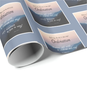 55th Anniversary of Ordination Congrats Wrapping Paper
