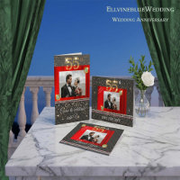 55th Anniversary Save the Date | Emerald & Photo