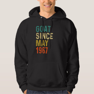 55th Birthday 55 Years Old Goat Since May 1967 Hoodie