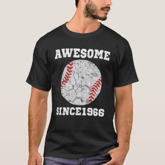 55Th Birthday Baseball Lover Gift 55 Years Old Vin T-Shirt