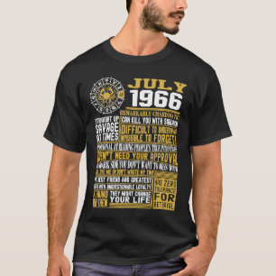 55th birthday Born in July 1966 Facts T-Shirt