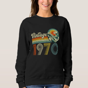 55th Birthday Gifts Vintage Born In 1970 55 Years Sweatshirt