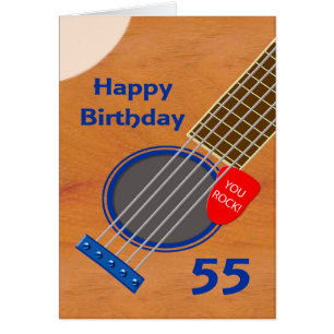 55th Birthday Guitar Player Birthday