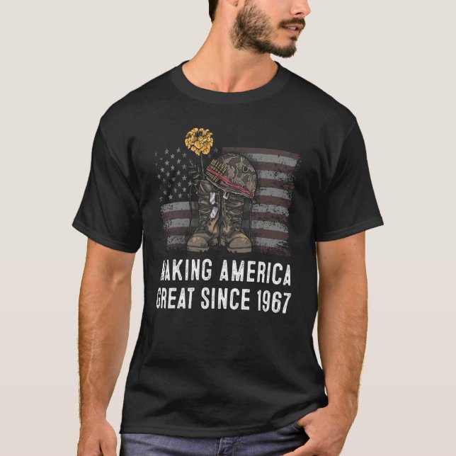 55th Birthday Making America Great Since 1967 2 T-Shirt (Front)