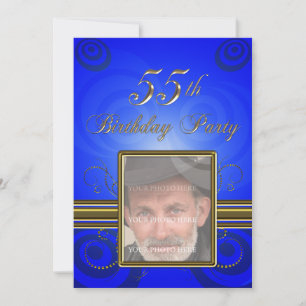 55th Birthday party Invitation