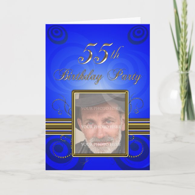 55th Birthday party Invitation (Front)