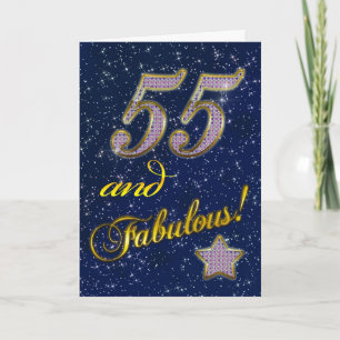 55th Birthday party Invitation