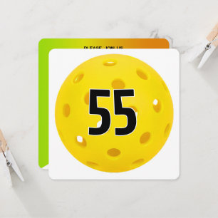 55th Birthday Pickleball Party Invitation